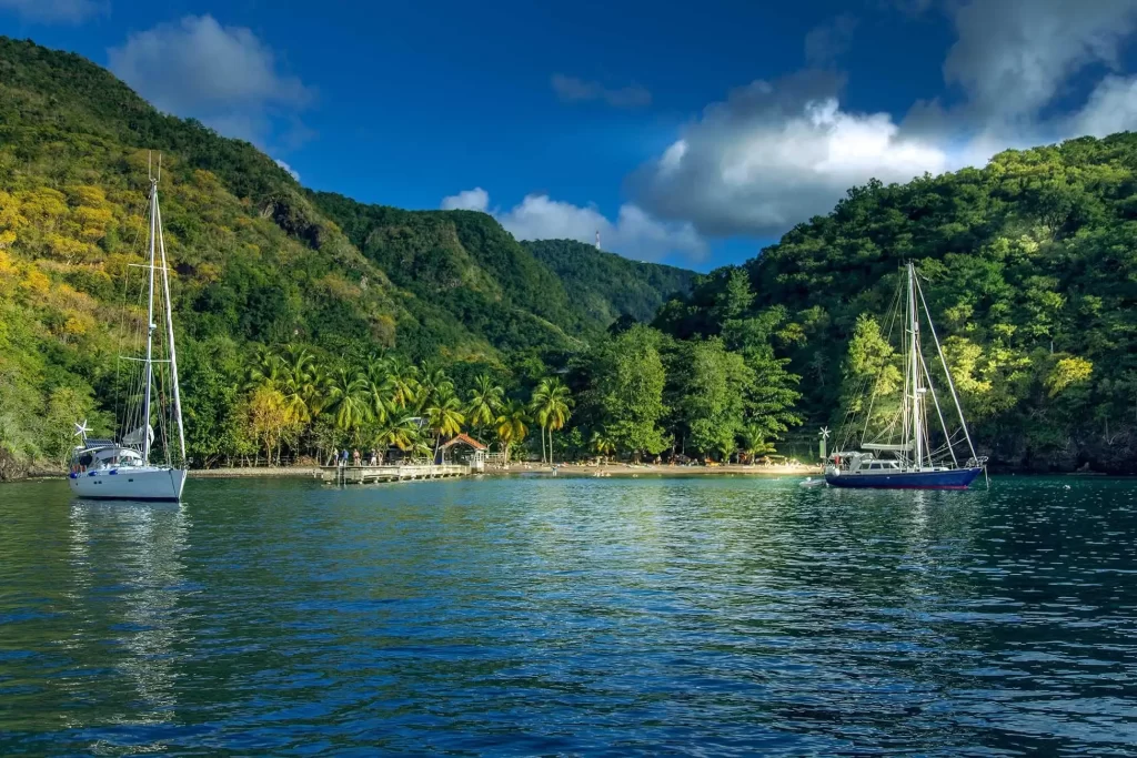 Anse Noire Martinique zeilen Caribbean duurzaam reizen