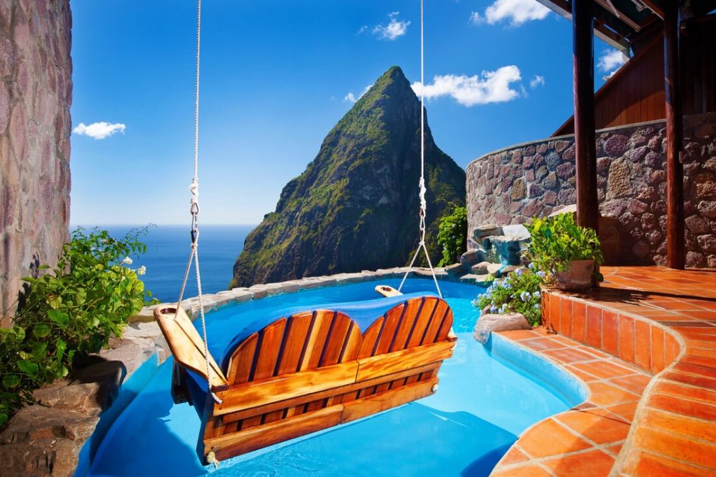 avontuurlijke huwelijksreis Saint Lucia Ladera Resort