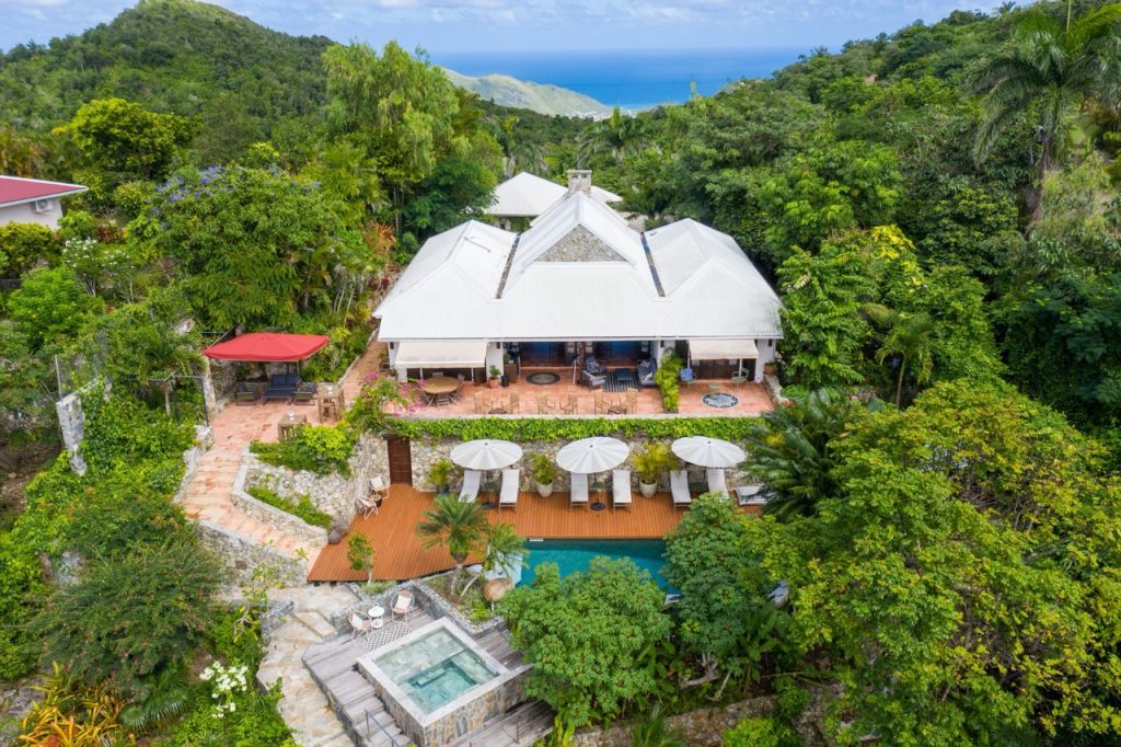 The Paradise Peak Saint Martin aerial