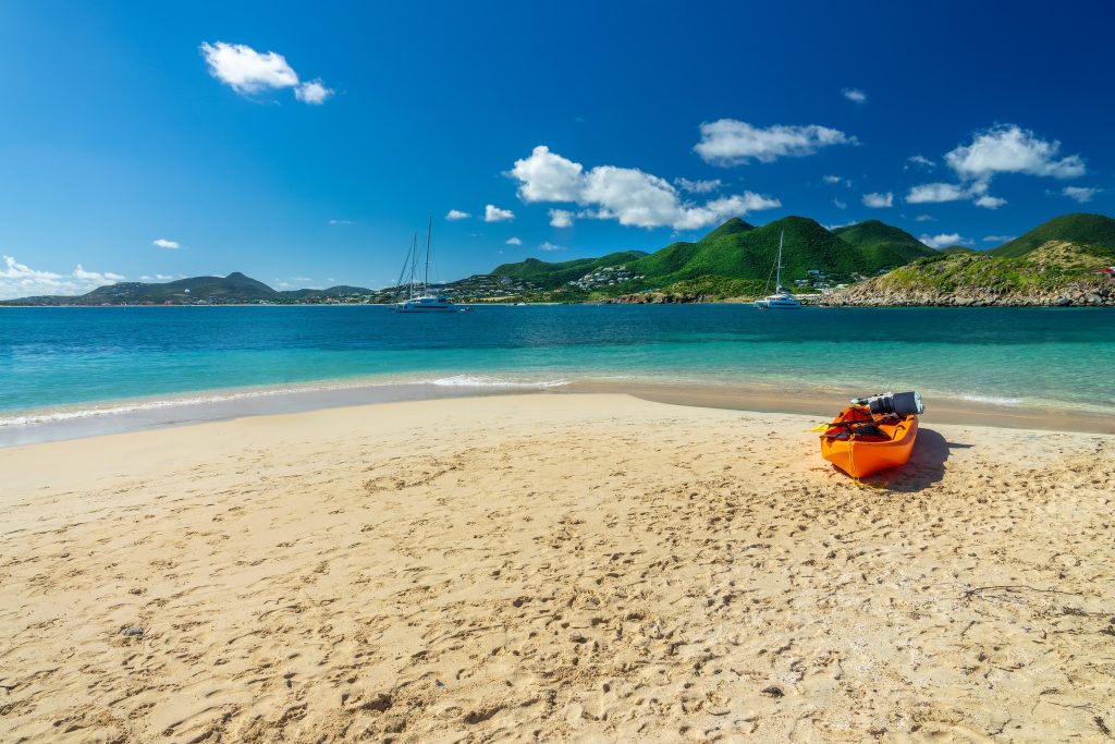 Pinel Island bij Saint Martin voor een ontspannen stranddag